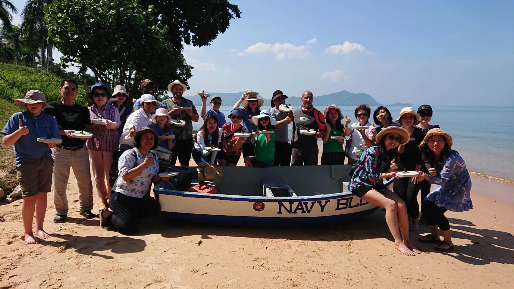 World Bank Thailand volunteers planting coral reefs