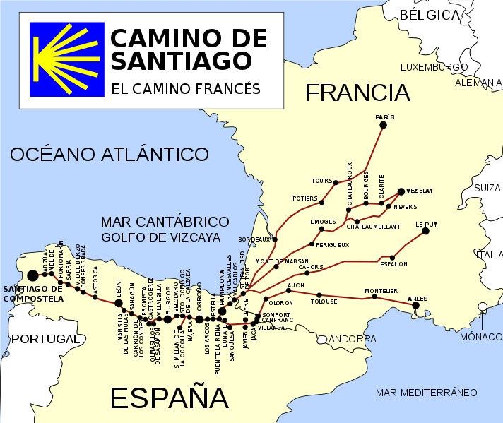 EL Camino Francés. Fuente: Archivo Ruta del Camino de Santiago Francés.