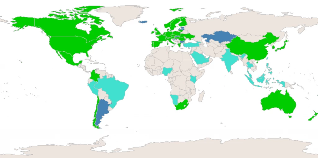 Carbon pricing and green bonds chart