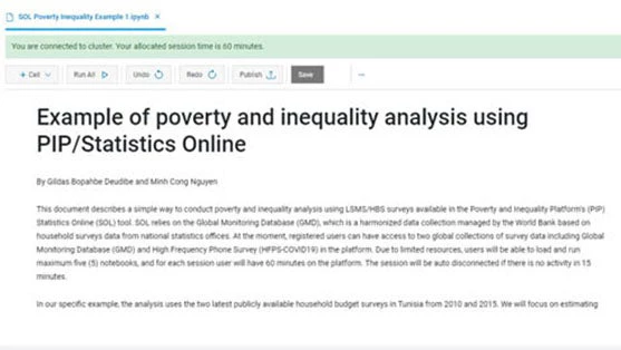 Poverty and Inequality Platform (PIP) - using the Statistics Online (SOL) function