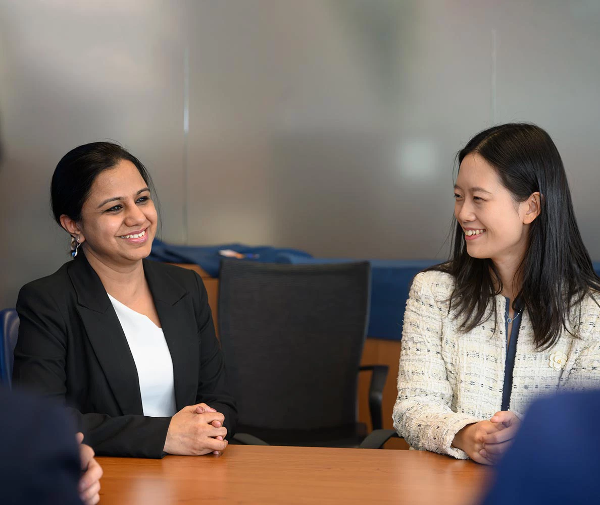 IFC Operations Officer , Anouchka Dina Razakandisa and Bodo Zenana , a nutritionist from the Bovima group , speak to villagers near the town of Mongaiky , MadagascarPhoto: Karel Prinsloo/IFC