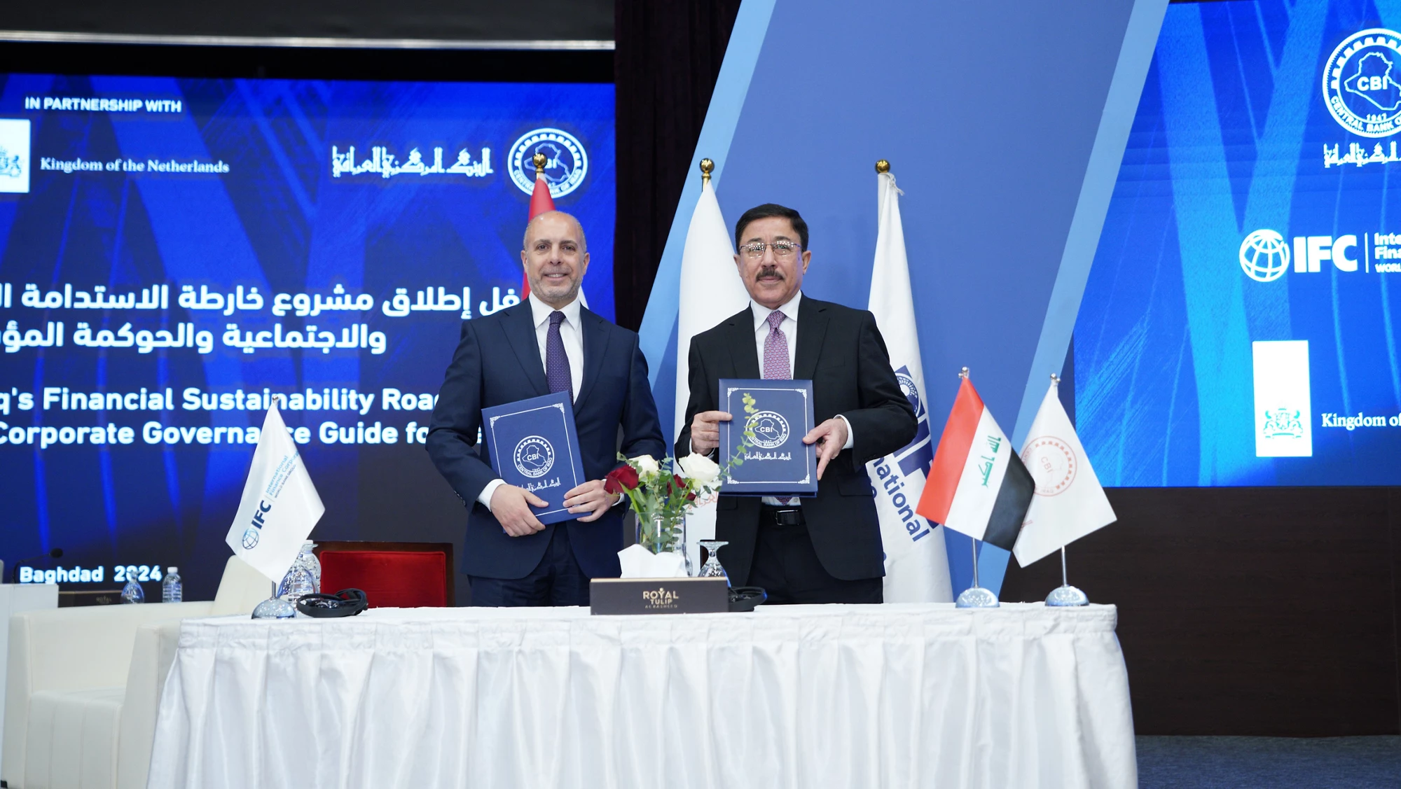 Agreement signing ceremony with Central Bank of Iraq.