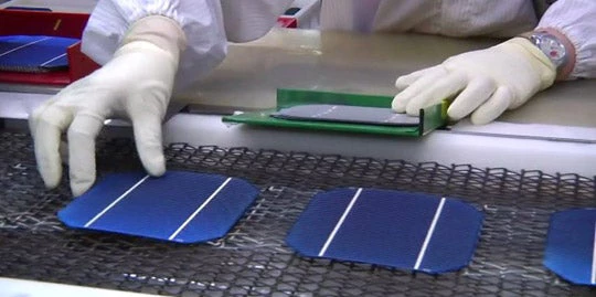 Solar cell manufacturing in China