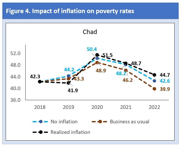 Figure 4. Impact of inflation on poverty rates
