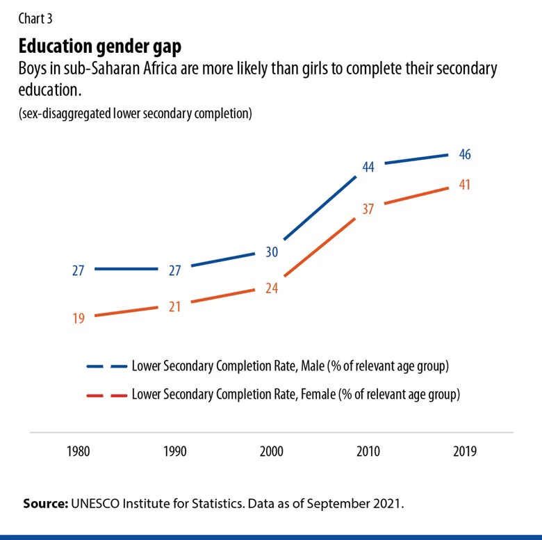 Chart 3 - Education Gender Gap