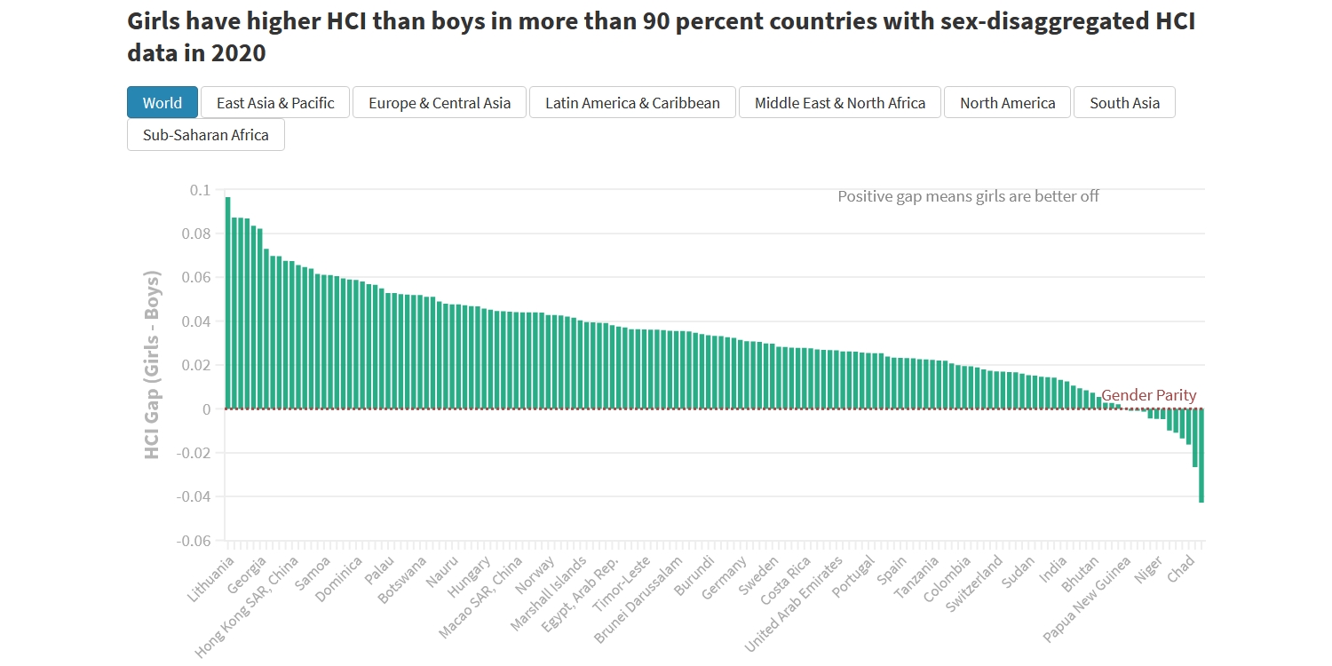 Human Capital at 2020: Progress masks persistent gender gaps