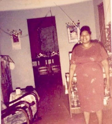 Ramratee Ramroop (Nani) at home in Rousillac