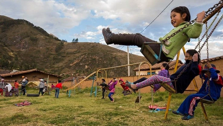 Children play at Demuna in Coyllurqui, Peru on June 7, 2018. Photo © Dominic Chavez/ International Finance Corporation