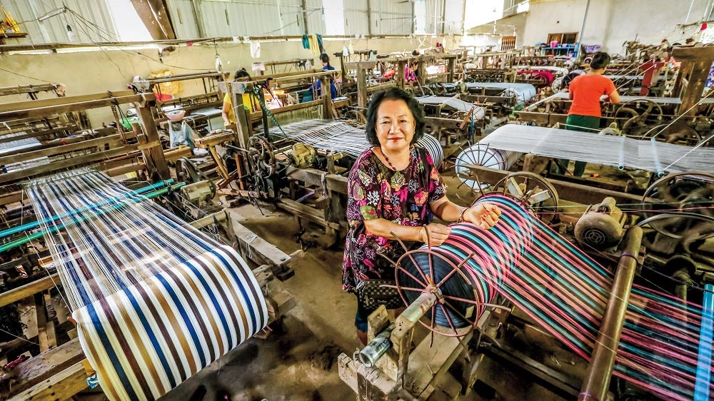 Weaving factory in Cambodia 2018