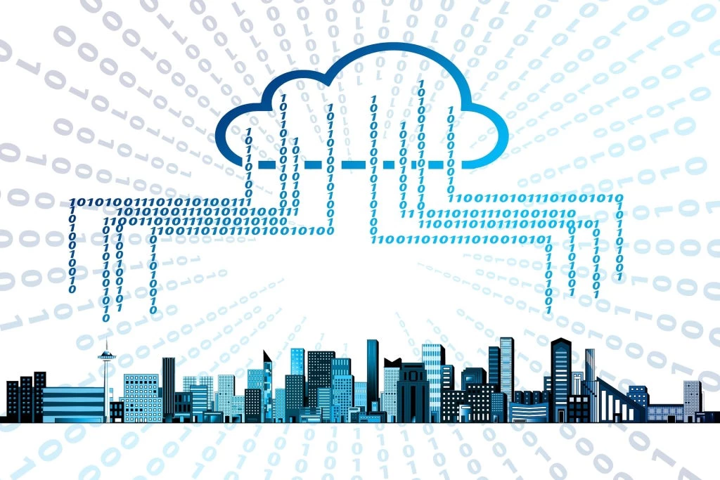 Illustration of cloud storage