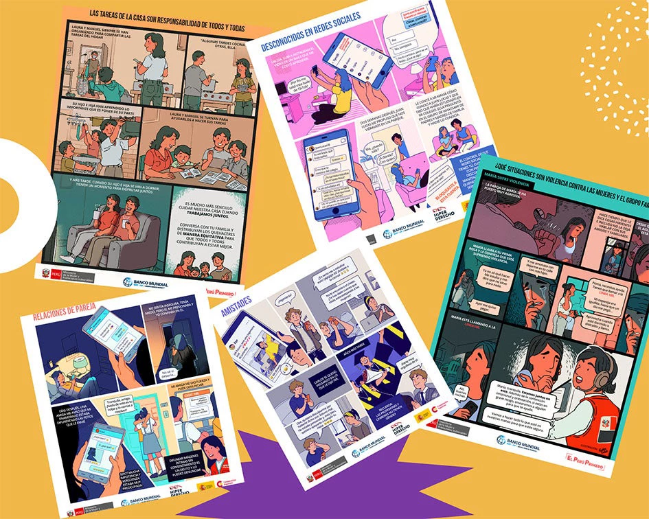  Comics to prevent gender violence made by adolescents in Peru