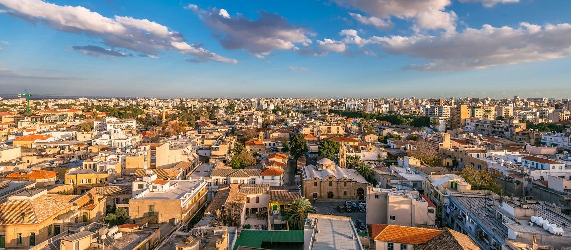 Panoramic view of Nicosia, Cyprus