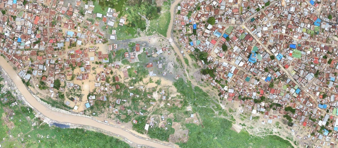 Flood-prone settlements in Dar es Salaam, Tanzania