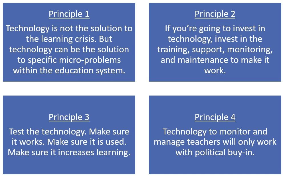 Use these principles to solve problems. If you're not getting the