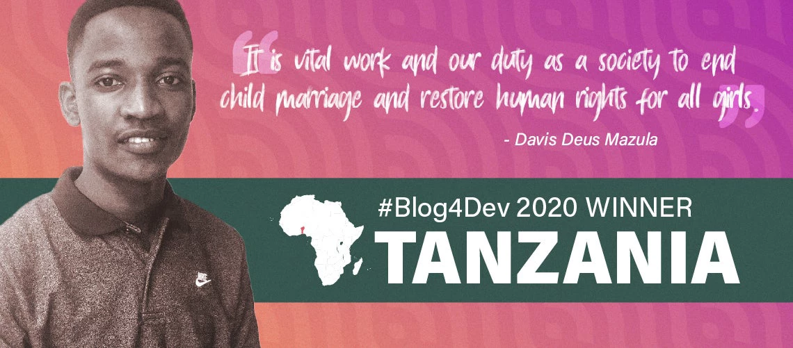 Davis Mazula, Blog4Dev Tanzania winner