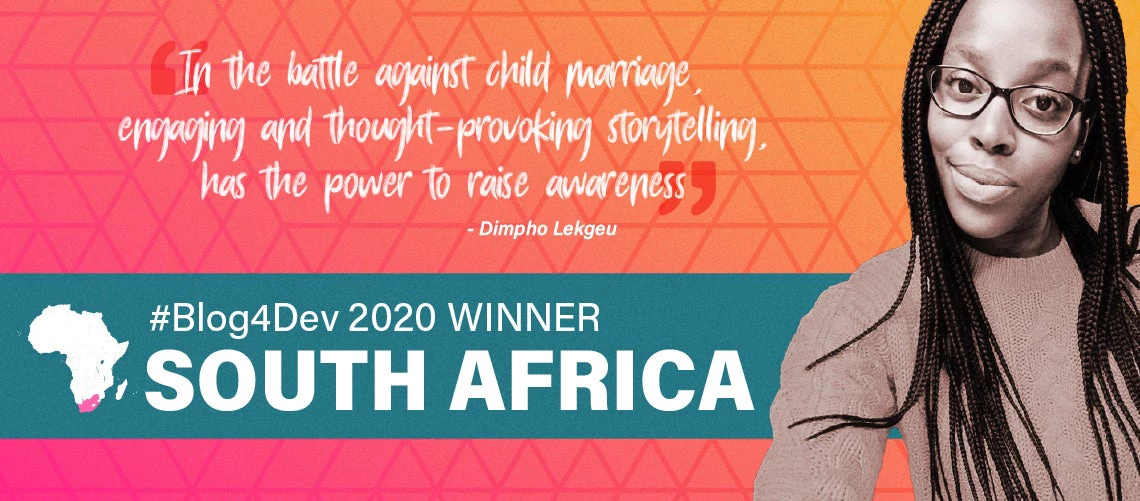 Dimpho Lekgeu, Blog4Dev South Africa winner