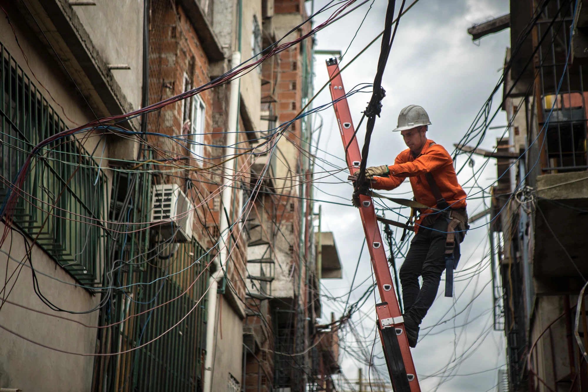 Trabajos de infraestructura en Barrio 31, Buenos Aires