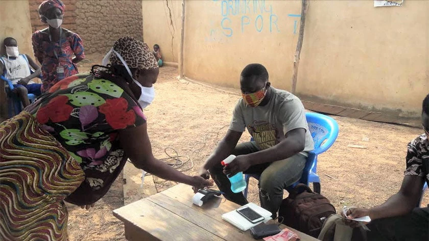 Distribution of LEAP cash transfers in a community.