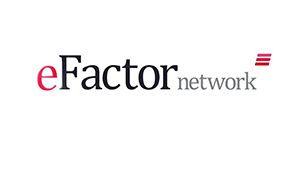 Logo of Efactor Network company. Link to the Efactor Network website.