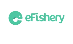 Logo of eFishery company. Link to the eFishery website.