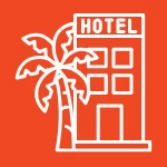 Icon representing Tourism and Hospitality Development