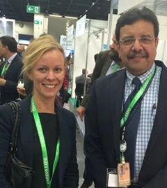 Emilie Weiben and Neeraj Prasad at Carbon Expo