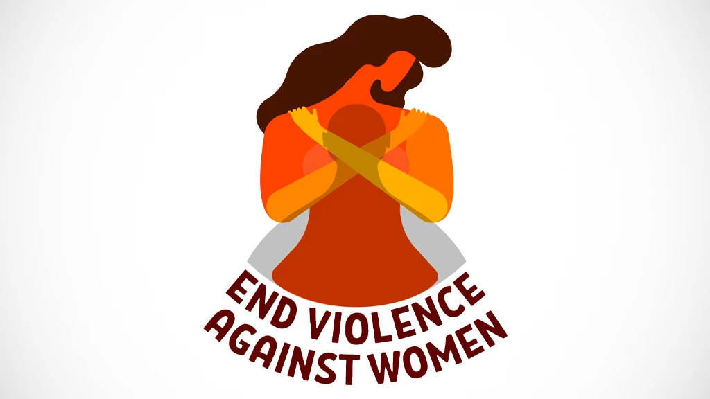 End violence against women banner by UN Women