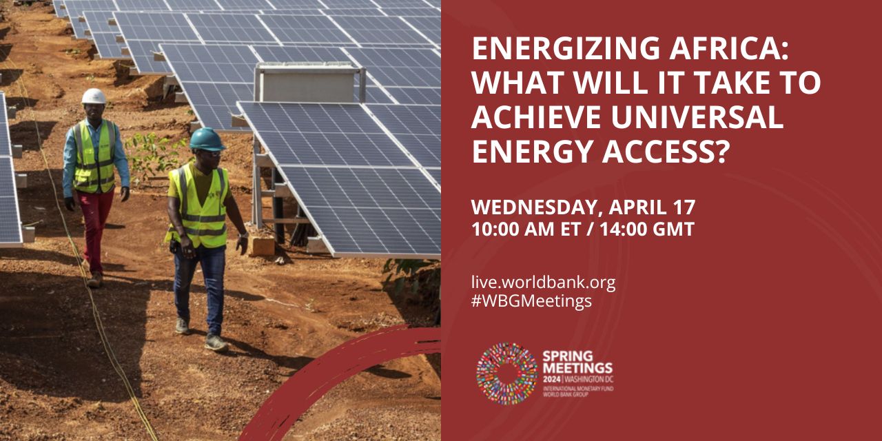 Event banner: What will it take to achieve universal energy access?