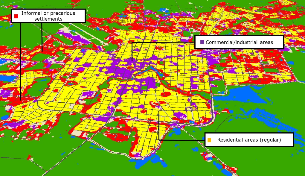 Satellite image of Trinidad, Bolivia. / World Bank.