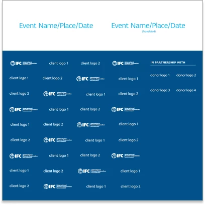 Event specific backdrop.