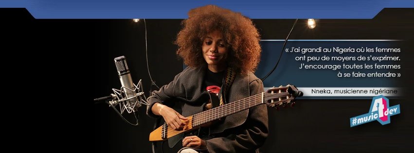 La chanteuse Nneka s'engage pour les droits de femmes