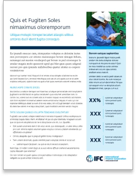 Front of a one-page factsheet.