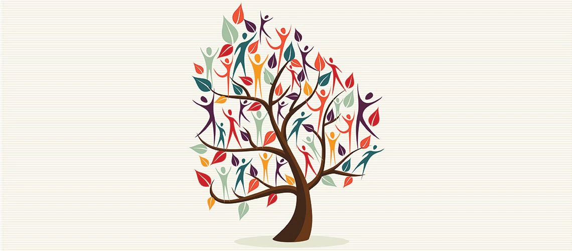 Family connection concept represented by a tree | © shutterstock.com