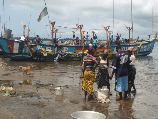 Small-scale fishers in West Africa. Courtesy MRAG, Ltd.