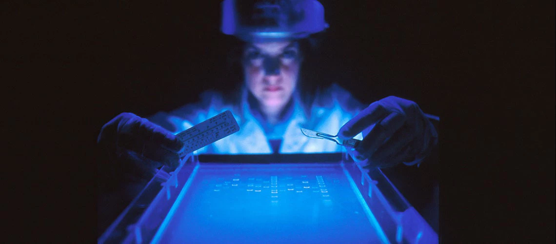 woman doing research while holding equipment. | © National Cancer Institute / Unsplash