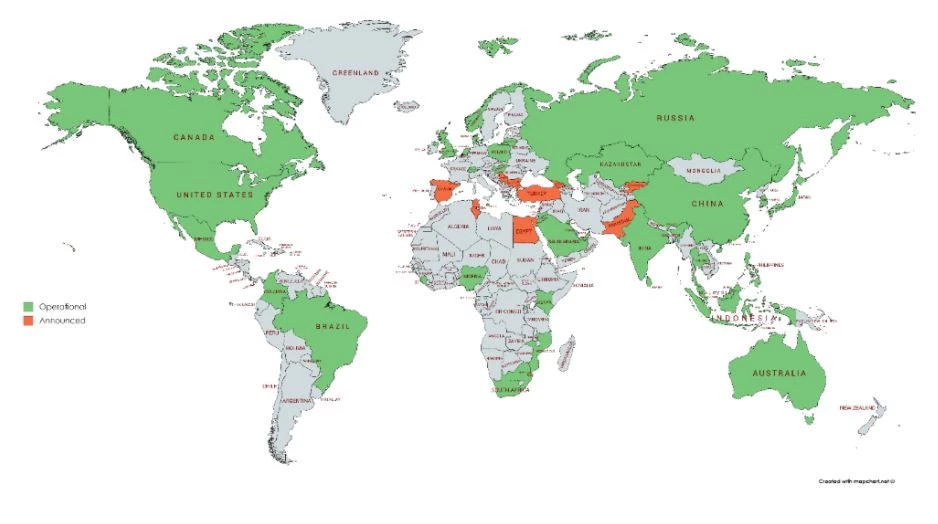 Figure 1: Global fintech-related regulatory sandboxes