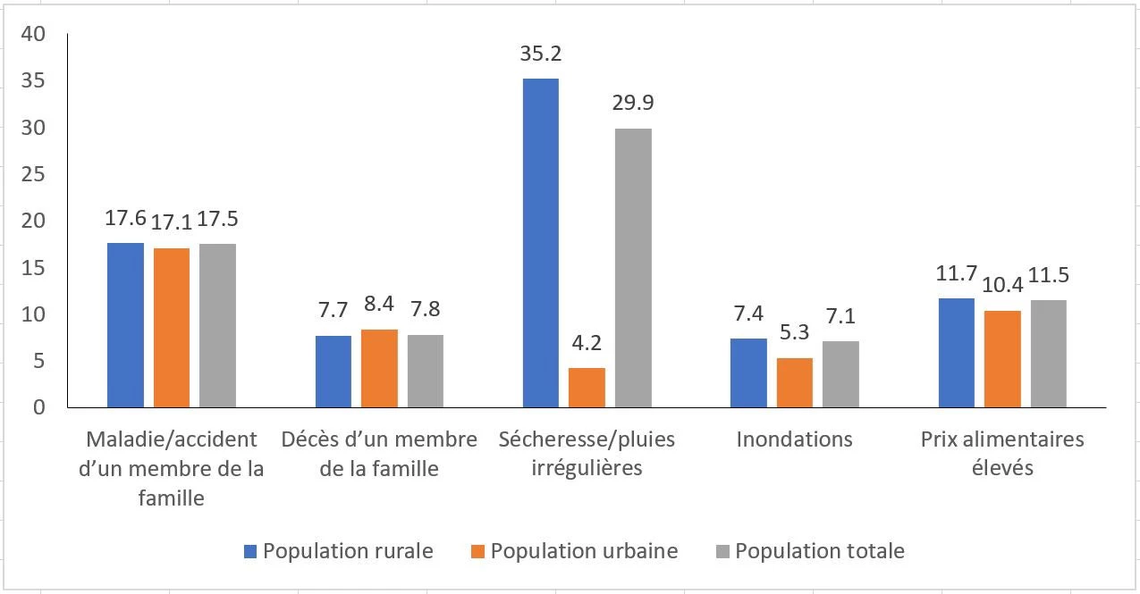 Graphique 3 : Répartition des différentes sources de revenus, par région