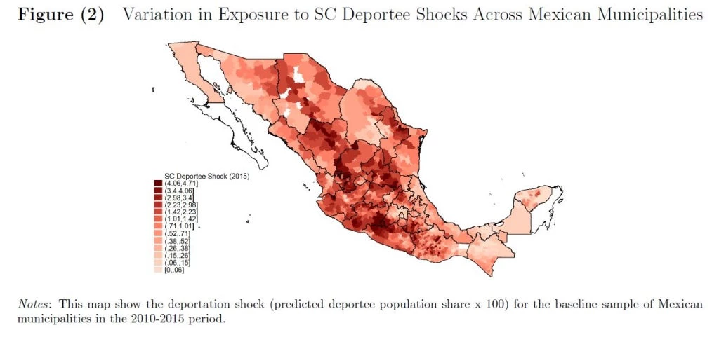 Municipality level deportations predicted