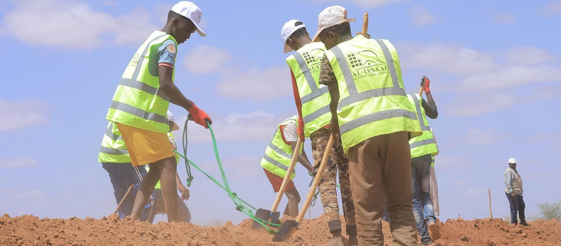 River embarkments for flood protection under the Somali Resilience Programme (SomReP). World Bank/ Dookh Press