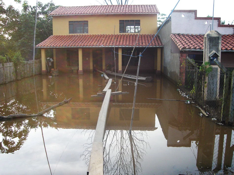 A house after a flood in Bolivia. World Bank.