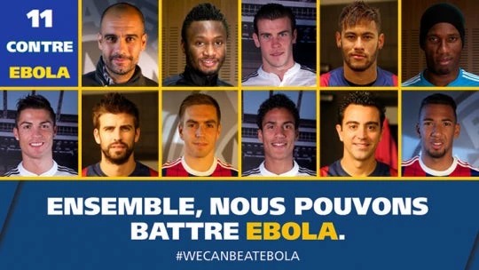 11 Against Ebola: 11 Players, 11 Messages, One Goal