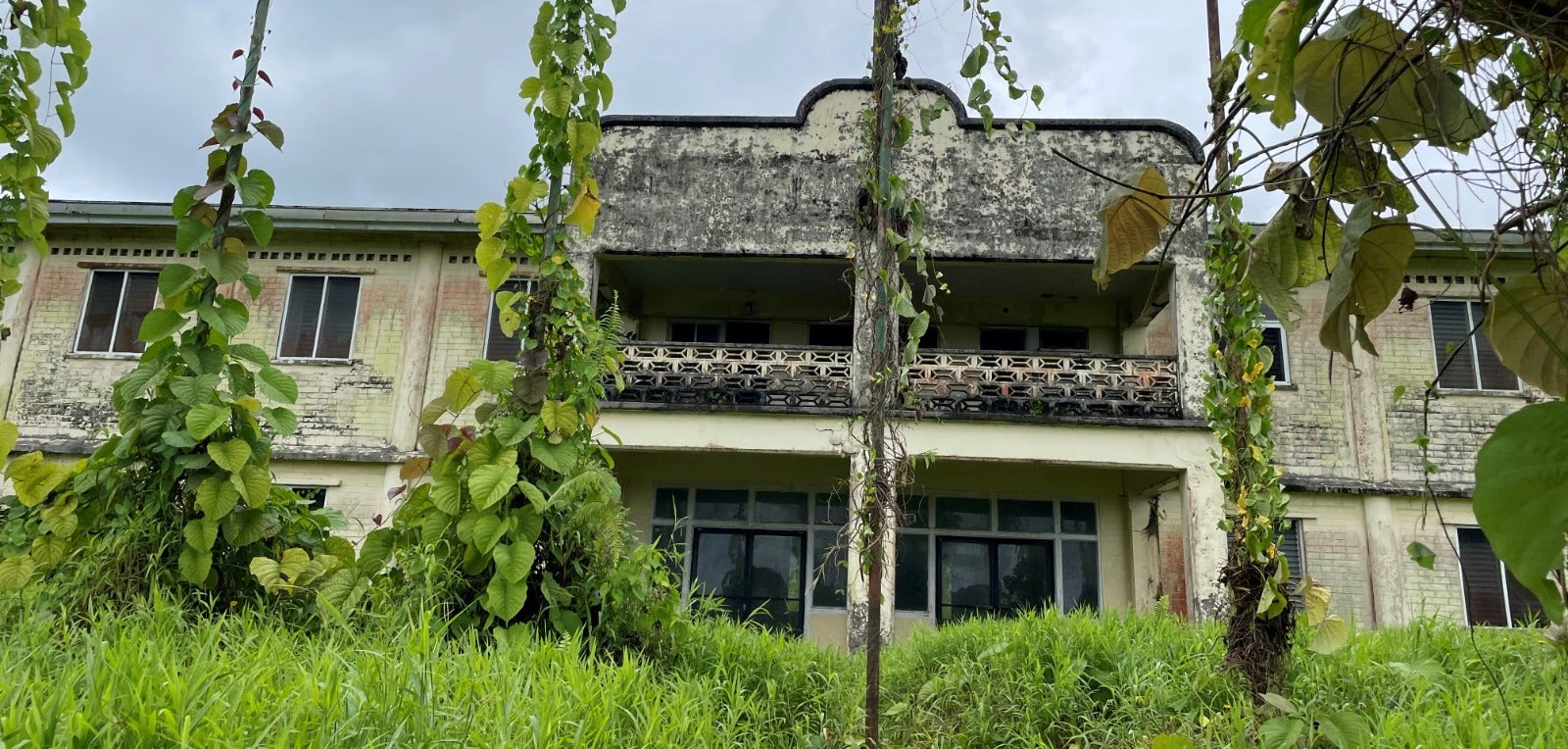 The old building of Pohnpei Agricultural and Trade School (PATS).