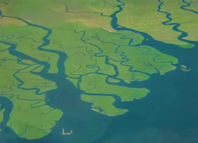 View of the Ganges Delta