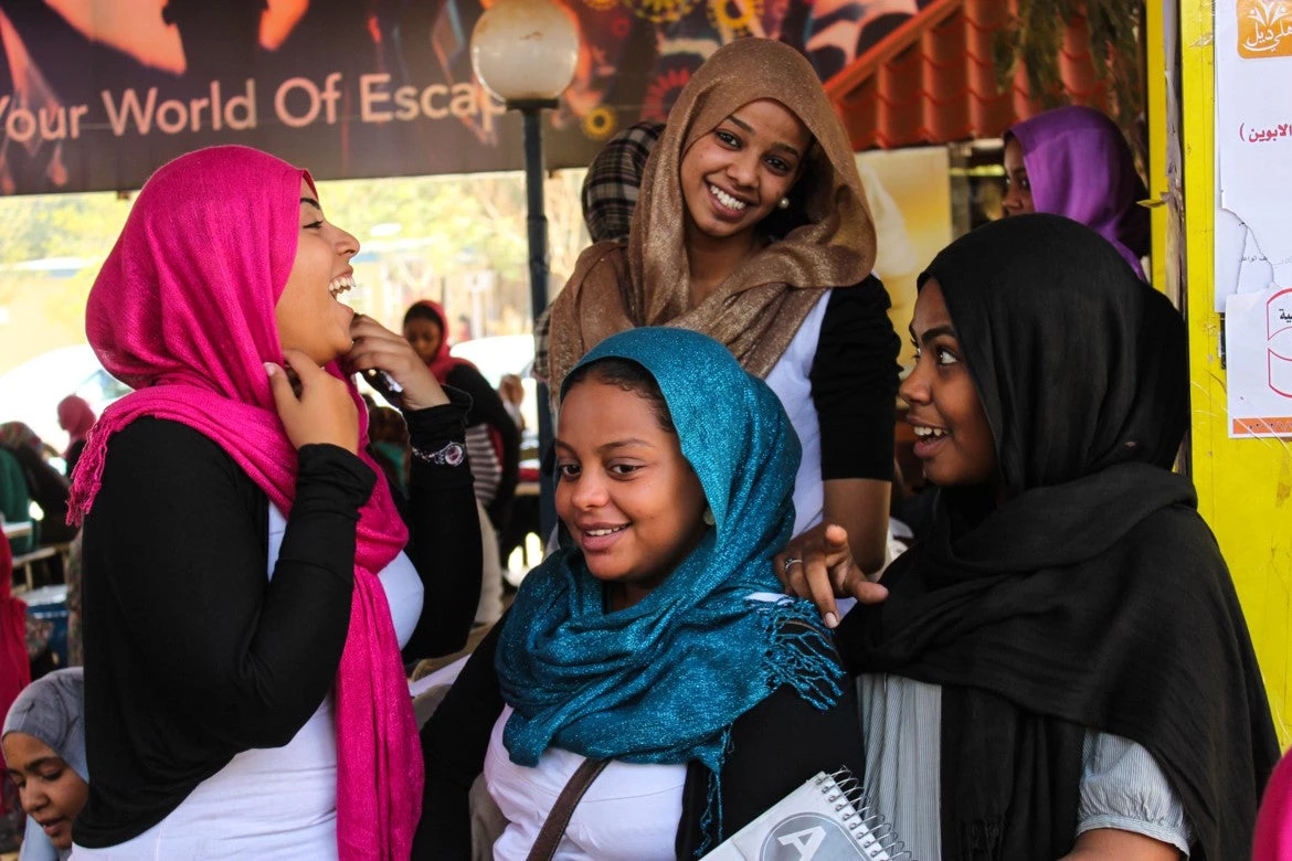 Women at a market