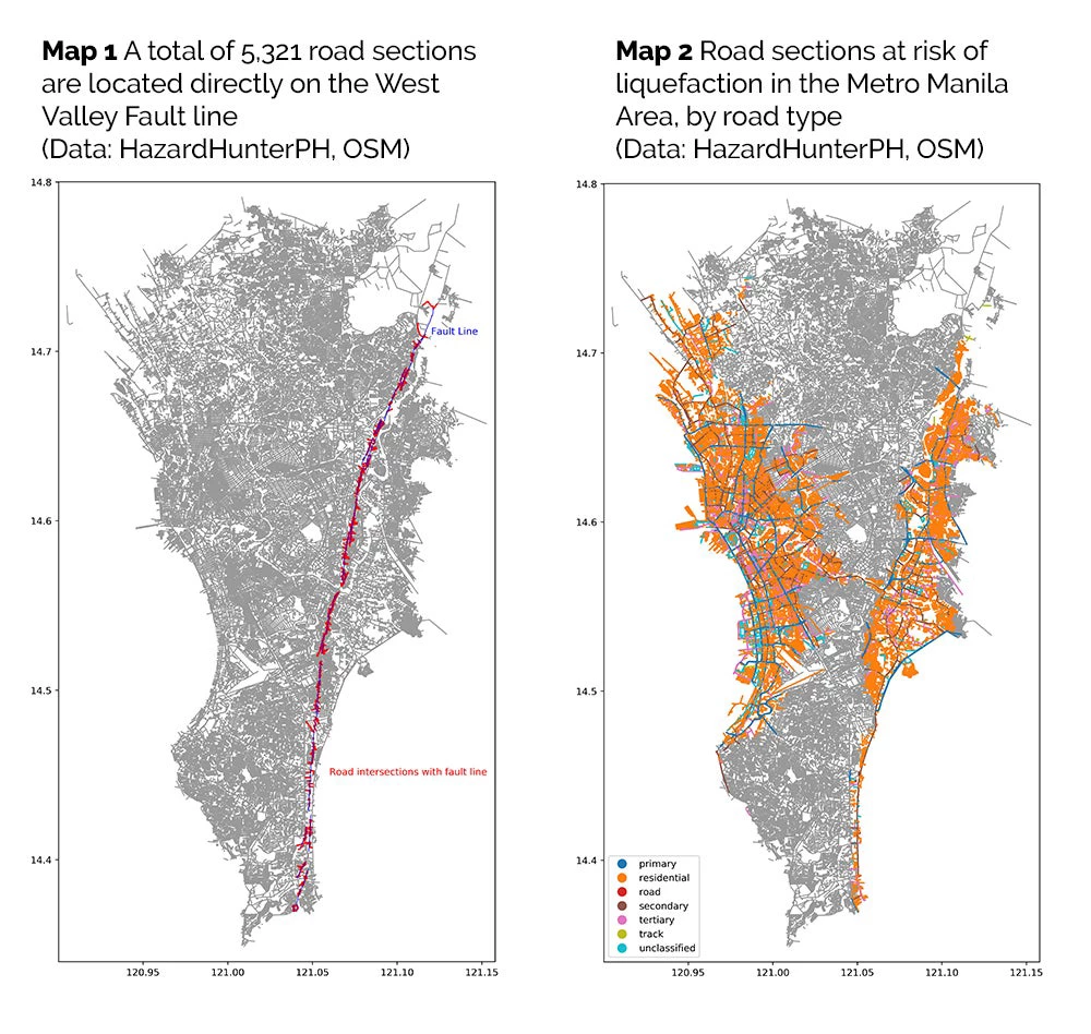 Maps of roads