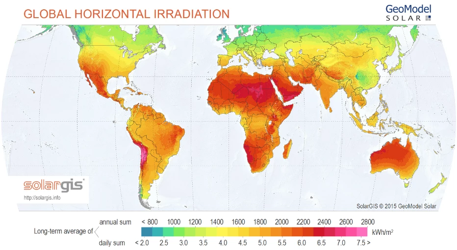  SolarGIS © 2016 GeoModel Solar, Creative Commons).