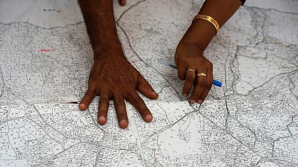 Mapping exercise following Haiti earthquake.