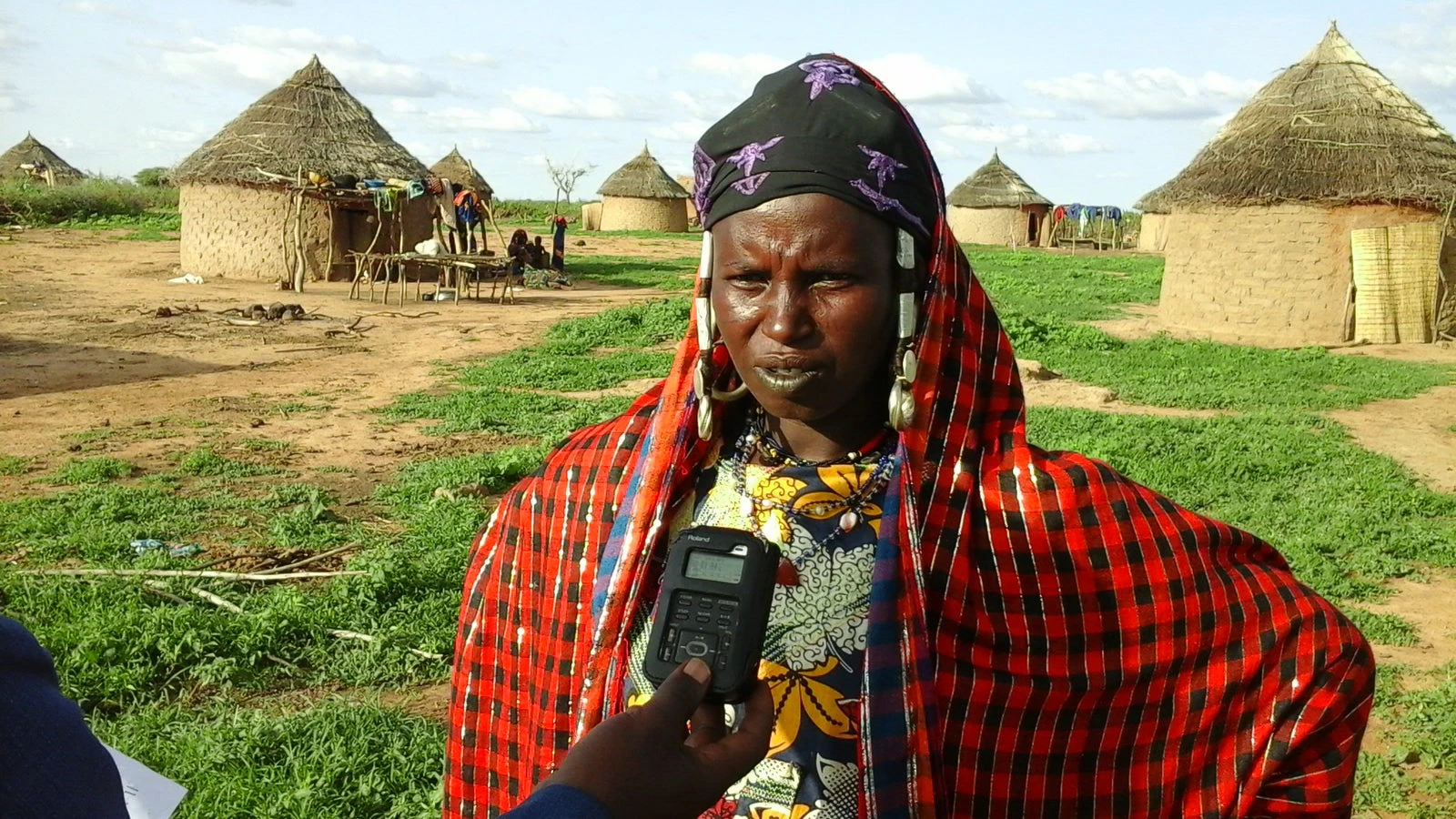 Hanassa Hamadou Diallo, a breeder from the village of Tagha, in Burkina Faso.