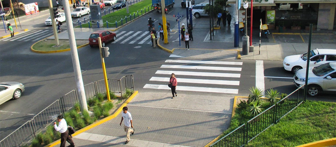 Accessible sidewalks in Peru