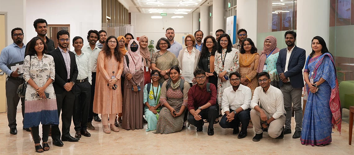University students from Bangladesh came together to discuss the prospects of Graduate Employability and the problems that they are facing with Nicole Klingen.
